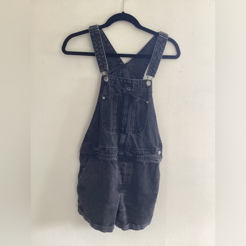 Old Navy Black Denim Short Overalls Old Navy Overall Dress Slouchy